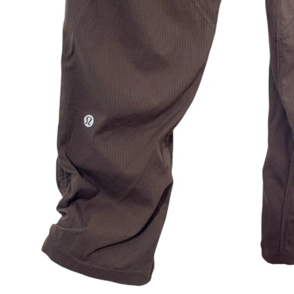 Lululemon Dance Studio Mid-Rise Cropped Pant LW6CDQS Brown Size 8 Pre-Loved - Picture 5 of 6